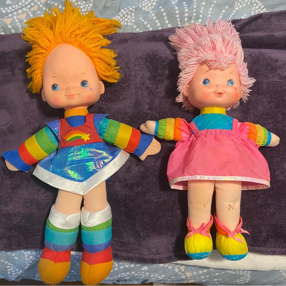 Vintage Rainbow Brite and Vintage Rainbow Brite Baby Brite